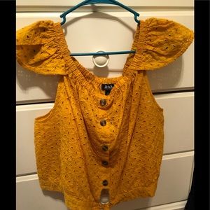 a.n.a off the shoulder crop top